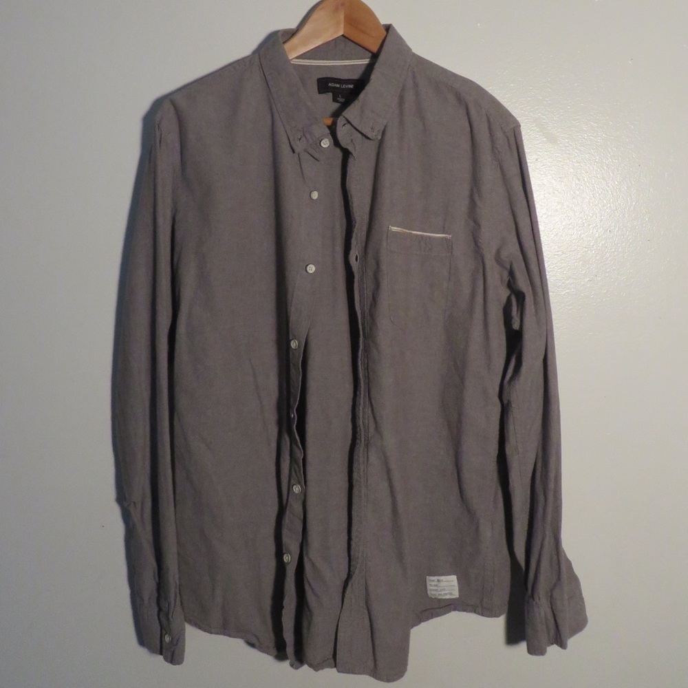 Large Grey Button Up Shirt
